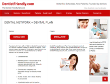 Tablet Screenshot of dentistfriendly.com